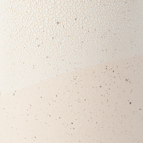 Salar 4.5L x 4.5W x 11.0H Cream Gourd Style Crackled Ceramic Vase from Mercana - Luna Furniture