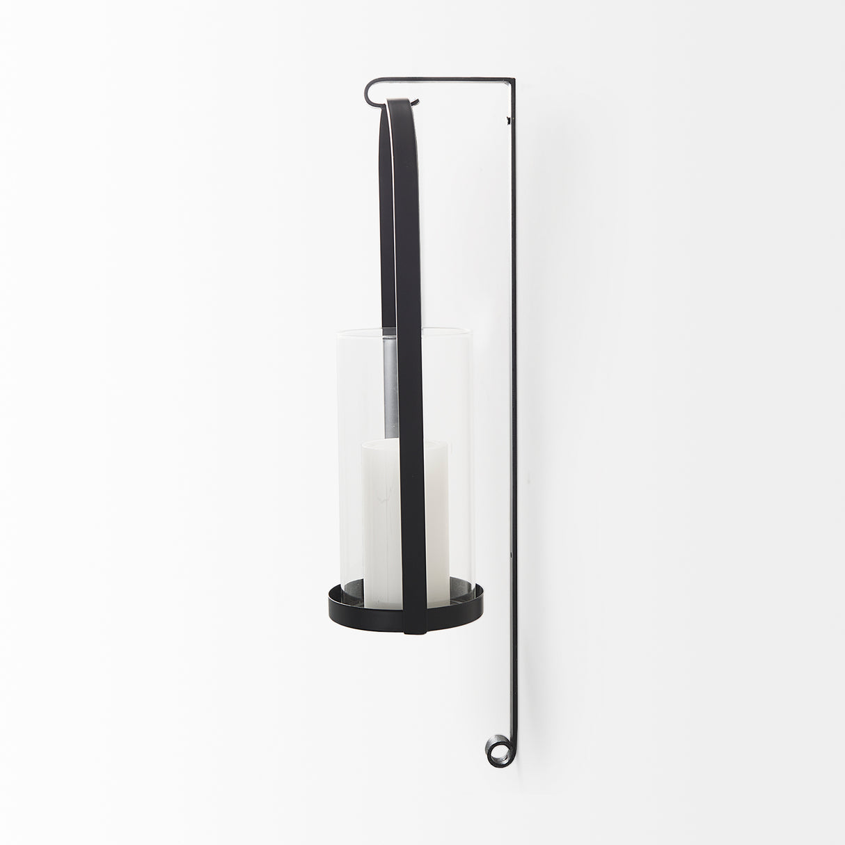 Kero 5.9L x 6.9W x 24.0H Black Metal Wall Candle Holder from Mercana - Luna Furniture