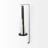 Kero 5.9L x 6.9W x 24.0H Black Metal Wall Candle Holder from Mercana - Luna Furniture