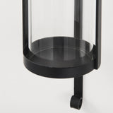 Kero 5.9L x 6.9W x 24.0H Black Metal Wall Candle Holder from Mercana - Luna Furniture