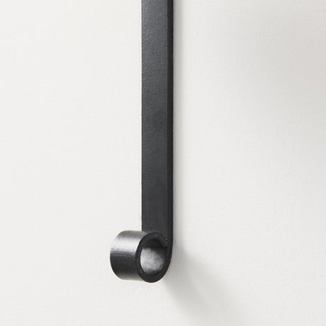 Kero 5.9L x 6.9W x 24.0H Black Metal Wall Candle Holder from Mercana - Luna Furniture