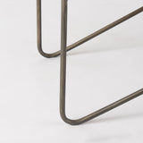 Camille 55.5L x 16.0W x 17.0H Cream Fabric Seat W/ Metal Frame Bench from Mercana - Luna Furniture