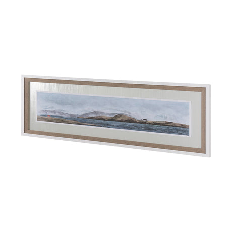 Icelandic Seascape by Jonathan Klassen Hand Embellished Textured Framed Art Print Matted under Glass from Mercana - Luna Furniture