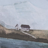 Icelandic Seascape by Jonathan Klassen Hand Embellished Textured Framed Art Print Matted under Glass from Mercana - Luna Furniture