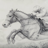 Horse Racing II by Mercana Studio a Hand Embellished Textured Framed Art Print Matted under Glass from Mercana - Luna Furniture
