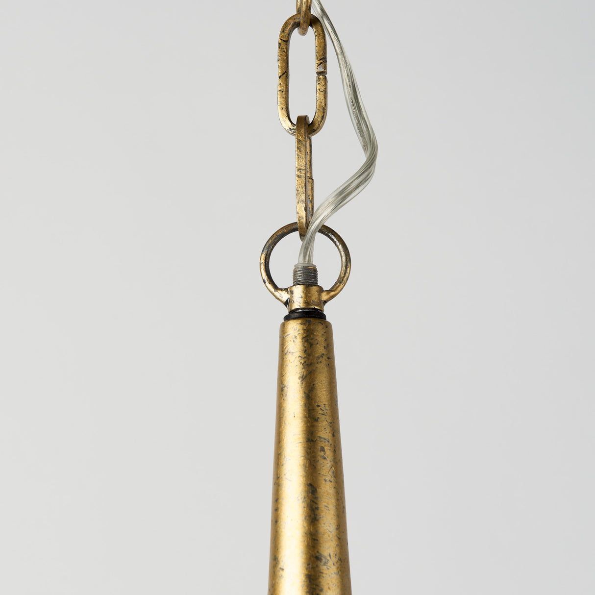 Capsa 17x29 Antique Gold and Silver Toned Metal Dome Pendant Light from Mercana - Luna Furniture