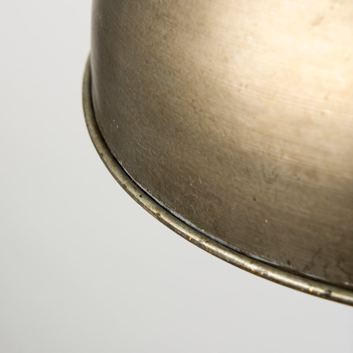 Capsa 17x29 Antique Gold and Silver Toned Metal Dome Pendant Light from Mercana - Luna Furniture