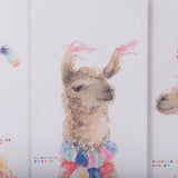 Lama Party IV by Panpan a Framed Art Print Matted under Glass from Mercana - Luna Furniture