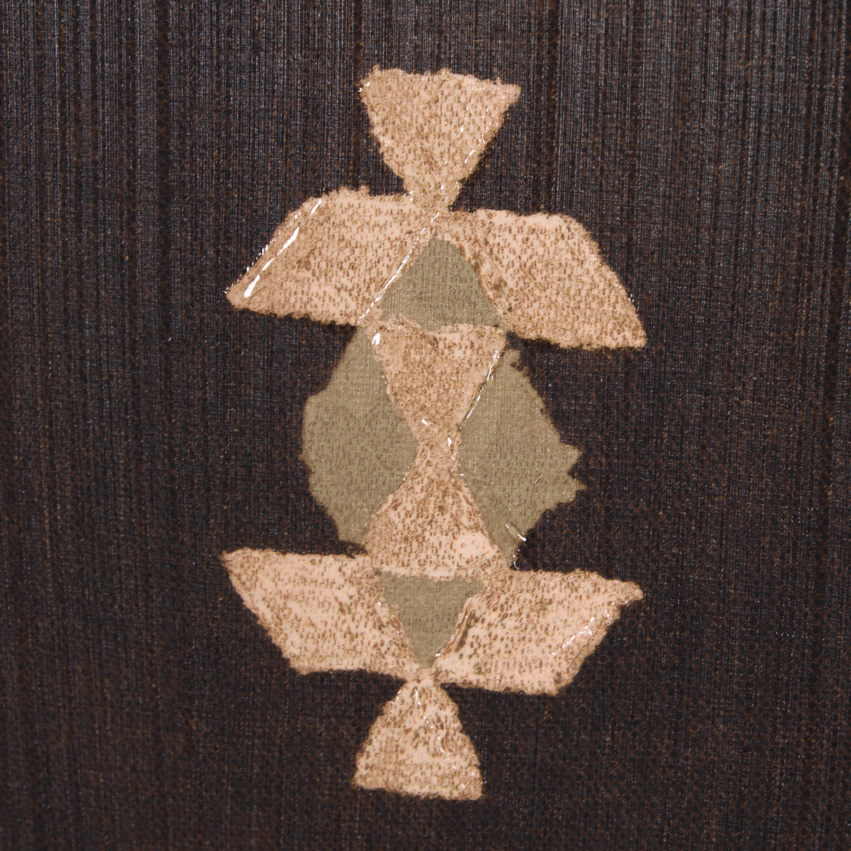 Brown Tapestry III by Mercana Studio a Hand Embellished Textured Framed Art Print from Mercana - Luna Furniture