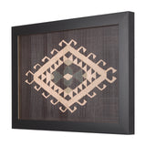 Brown Tapestry V by Mercana Studio a Hand Embellished Textured Framed Art Print from Mercana - Luna Furniture