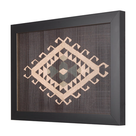 Brown Tapestry V by Mercana Studio a Hand Embellished Textured Framed Art Print from Mercana - Luna Furniture
