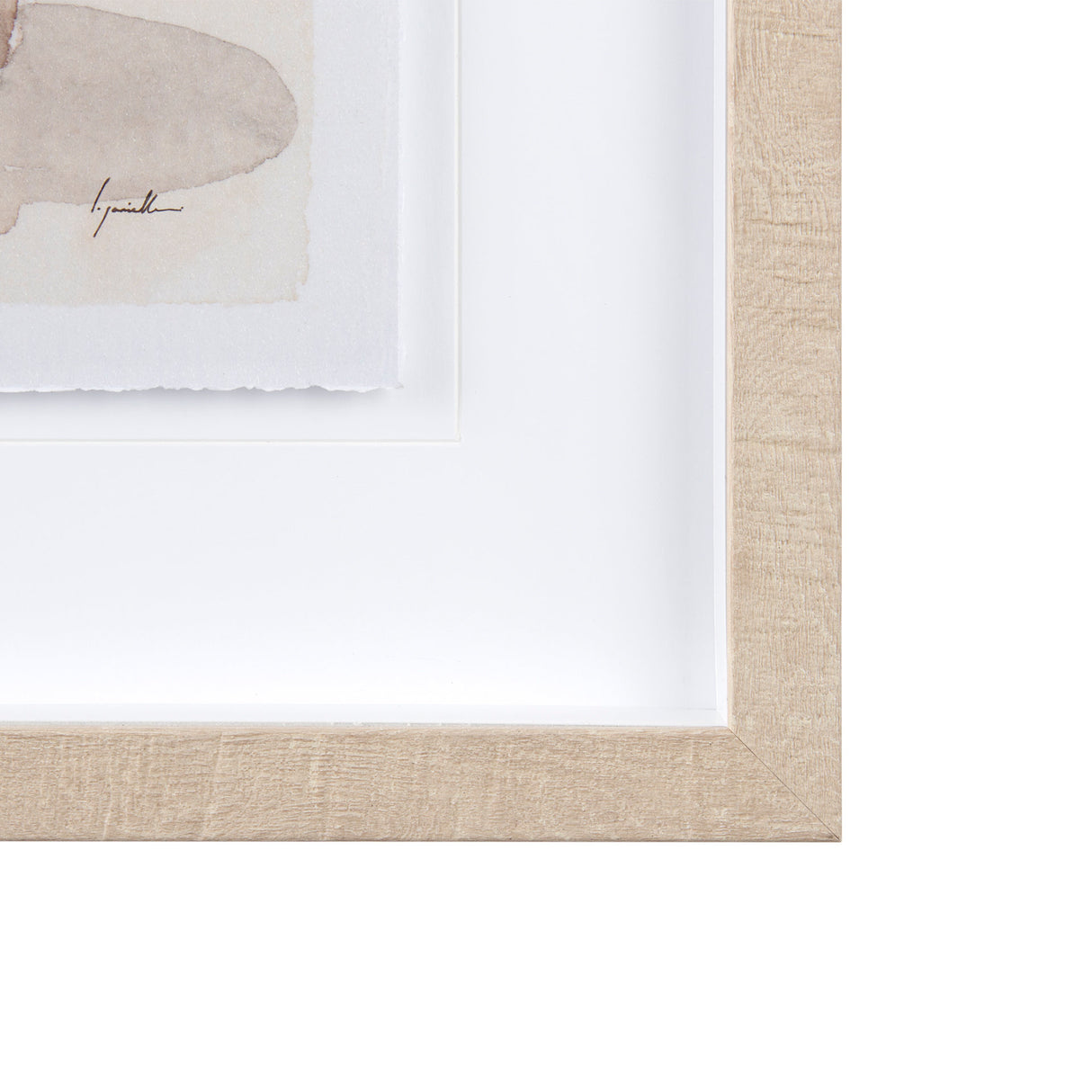 Boho Flowers I by Mercana Studio a Hand Embellished Textured Framed Art Print Matted under Glass from Mercana - Luna Furniture