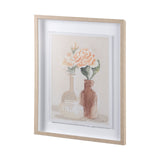 Boho Flowers II by Mercana Studio a Hand Embellished Textured Framed Art Print Matted under Glass from Mercana - Luna Furniture