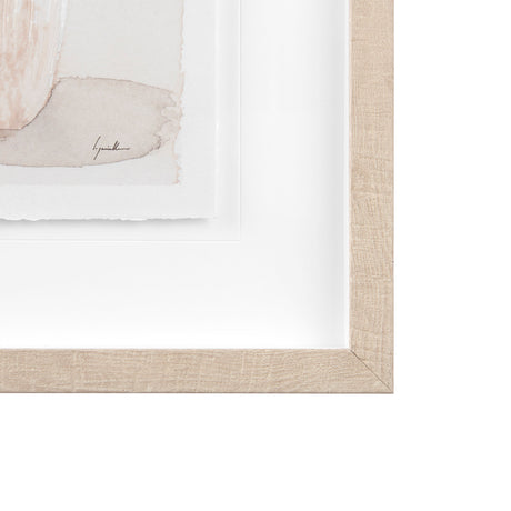 Boho Flowers II by Mercana Studio a Hand Embellished Textured Framed Art Print Matted under Glass from Mercana - Luna Furniture