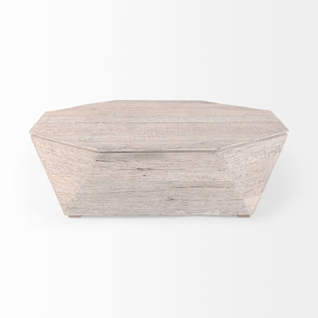Esagono Octagonal Reclaimed Wood Coffee Table w/ Storage from Mercana - Luna Furniture