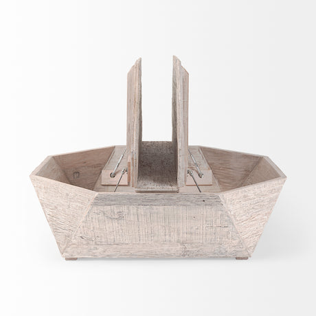 Esagono Octagonal Reclaimed Wood Coffee Table w/ Storage from Mercana - Luna Furniture