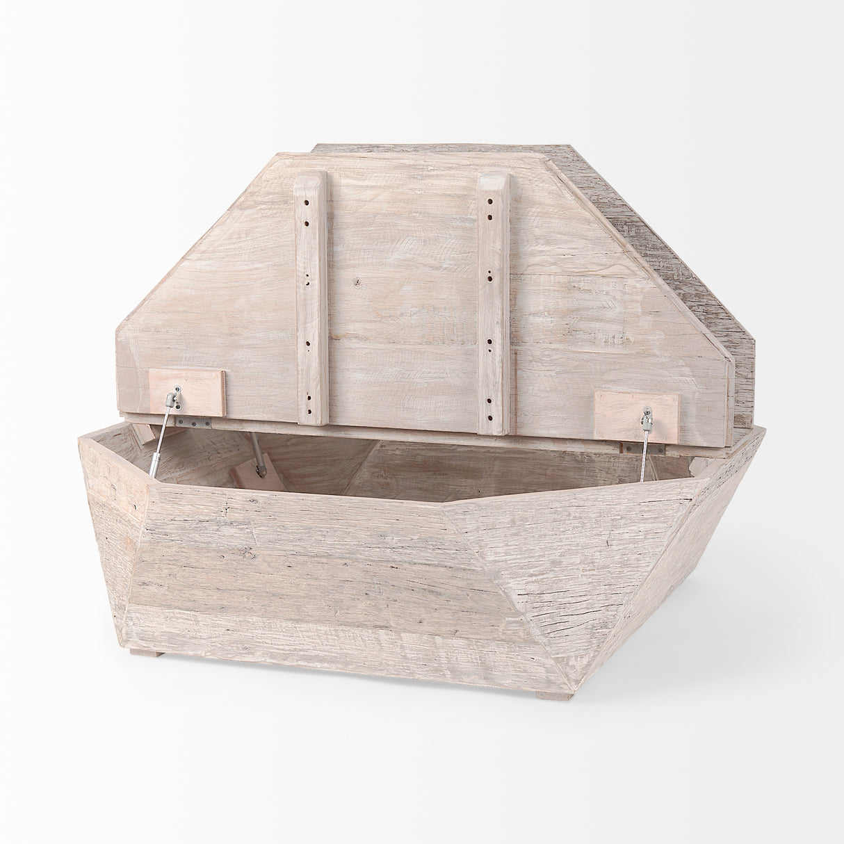 Esagono Octagonal Reclaimed Wood Coffee Table w/ Storage from Mercana - Luna Furniture