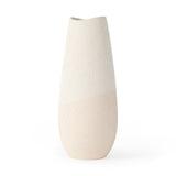 Salar 5.9L x 5.9W x 14.0H Cream Conical Crackled Ceramic Vase from Mercana - Luna Furniture