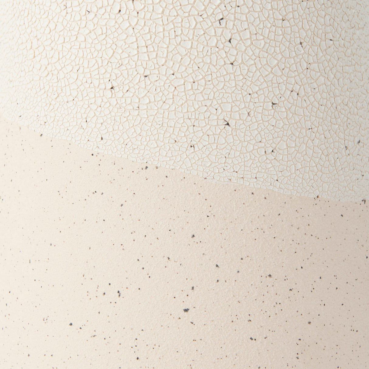 Salar 5.9L x 5.9W x 14.0H Cream Conical Crackled Ceramic Vase from Mercana - Luna Furniture