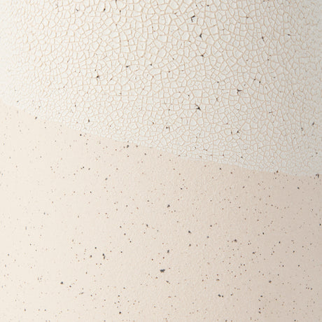 Salar 5.9L x 5.9W x 14.0H Cream Conical Crackled Ceramic Vase from Mercana - Luna Furniture