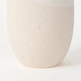 Salar 5.9L x 5.9W x 14.0H Cream Conical Crackled Ceramic Vase from Mercana - Luna Furniture