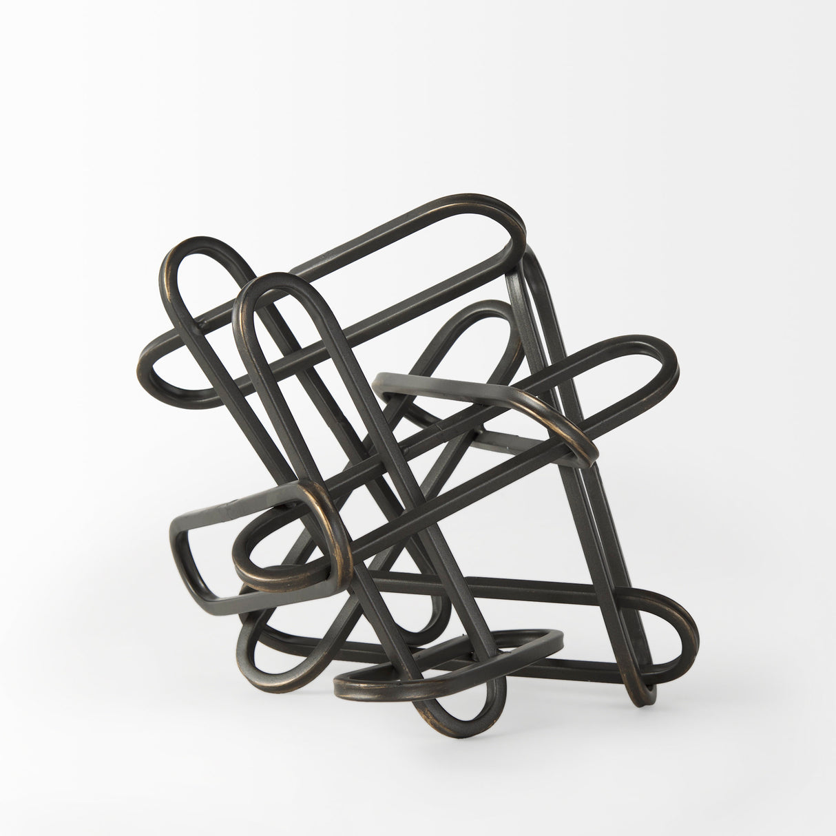 Henderson 10.4L x 8.3W x 7.7H Black Metal Paperclip Decorative Object from Mercana - Luna Furniture