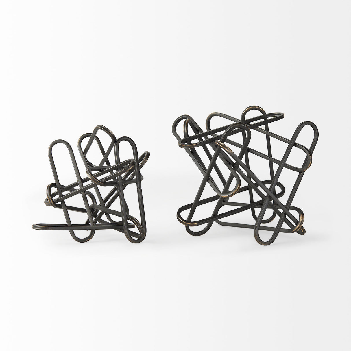 Henderson 10.4L x 8.3W x 7.7H Black Metal Paperclip Decorative Object from Mercana - Luna Furniture
