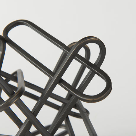 Henderson 10.4L x 8.3W x 7.7H Black Metal Paperclip Decorative Object from Mercana - Luna Furniture