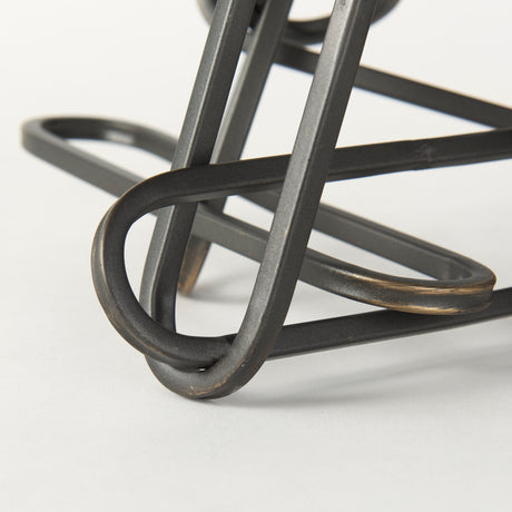 Henderson 10.4L x 8.3W x 7.7H Black Metal Paperclip Decorative Object from Mercana - Luna Furniture