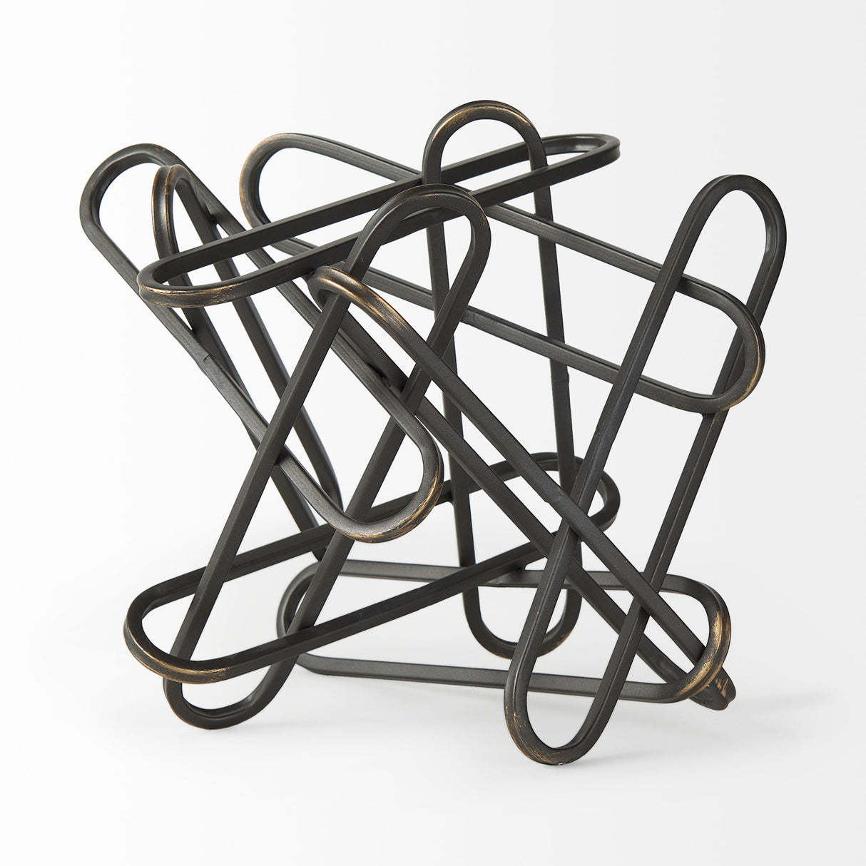 Henderson 12.2L x 9.1W x 9.1H Black Metal Paperclip Decorative Object from Mercana - Luna Furniture