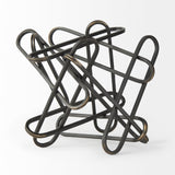 Henderson 12.2L x 9.1W x 9.1H Black Metal Paperclip Decorative Object from Mercana - Luna Furniture