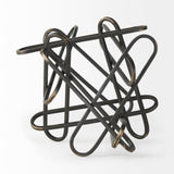 Henderson 12.2L x 9.1W x 9.1H Black Metal Paperclip Decorative Object from Mercana - Luna Furniture