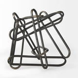Henderson 12.2L x 9.1W x 9.1H Black Metal Paperclip Decorative Object from Mercana - Luna Furniture