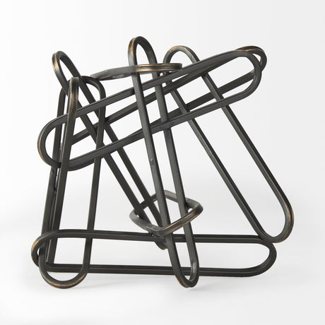 Henderson 12.2L x 9.1W x 9.1H Black Metal Paperclip Decorative Object from Mercana - Luna Furniture
