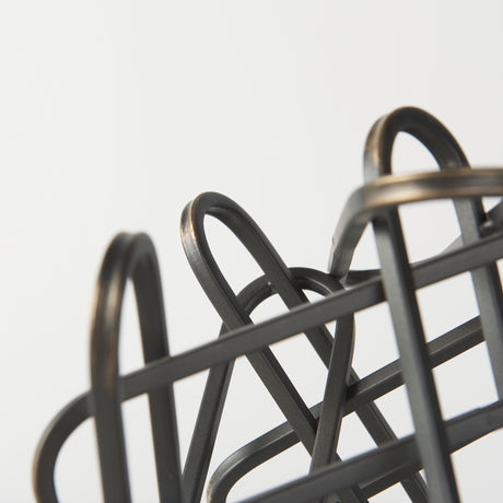 Henderson 12.2L x 9.1W x 9.1H Black Metal Paperclip Decorative Object from Mercana - Luna Furniture