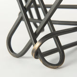Henderson 12.2L x 9.1W x 9.1H Black Metal Paperclip Decorative Object from Mercana - Luna Furniture