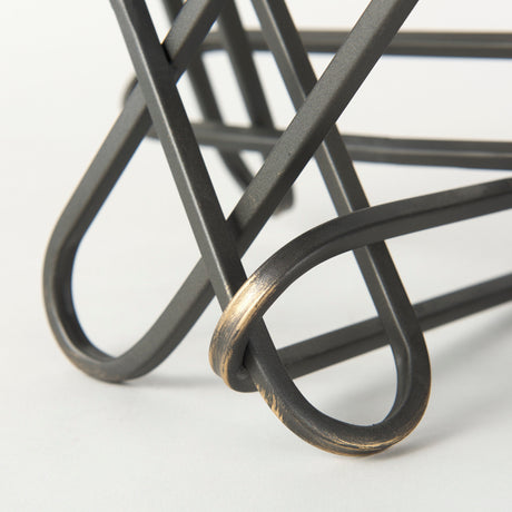 Henderson 12.2L x 9.1W x 9.1H Black Metal Paperclip Decorative Object from Mercana - Luna Furniture