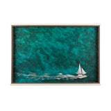 Hobie Sailing by Mercana Studio a Hand Embellished Textured Framed Photo Art Print Matted under Glas from Mercana - Luna Furniture