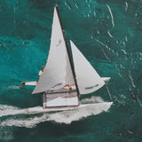 Hobie Sailing by Mercana Studio a Hand Embellished Textured Framed Photo Art Print Matted under Glas from Mercana - Luna Furniture