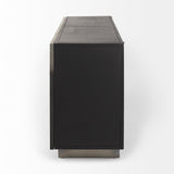 Roxdale 82.0L x 18.0W x 29.0H Acid Wash Metal Sideboard from Mercana - Luna Furniture