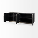 Roxdale 82.0L x 18.0W x 29.0H Acid Wash Metal Sideboard from Mercana - Luna Furniture