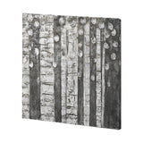 Birch Trees by Studio M a Hand Embellished Gallery-Wrapped Canvas Print from Mercana - Luna Furniture