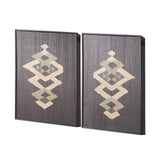 Brown Tapestry VII by Mercana Studio a Hand Embellished Textured Framed Art Print from Mercana - Luna Furniture