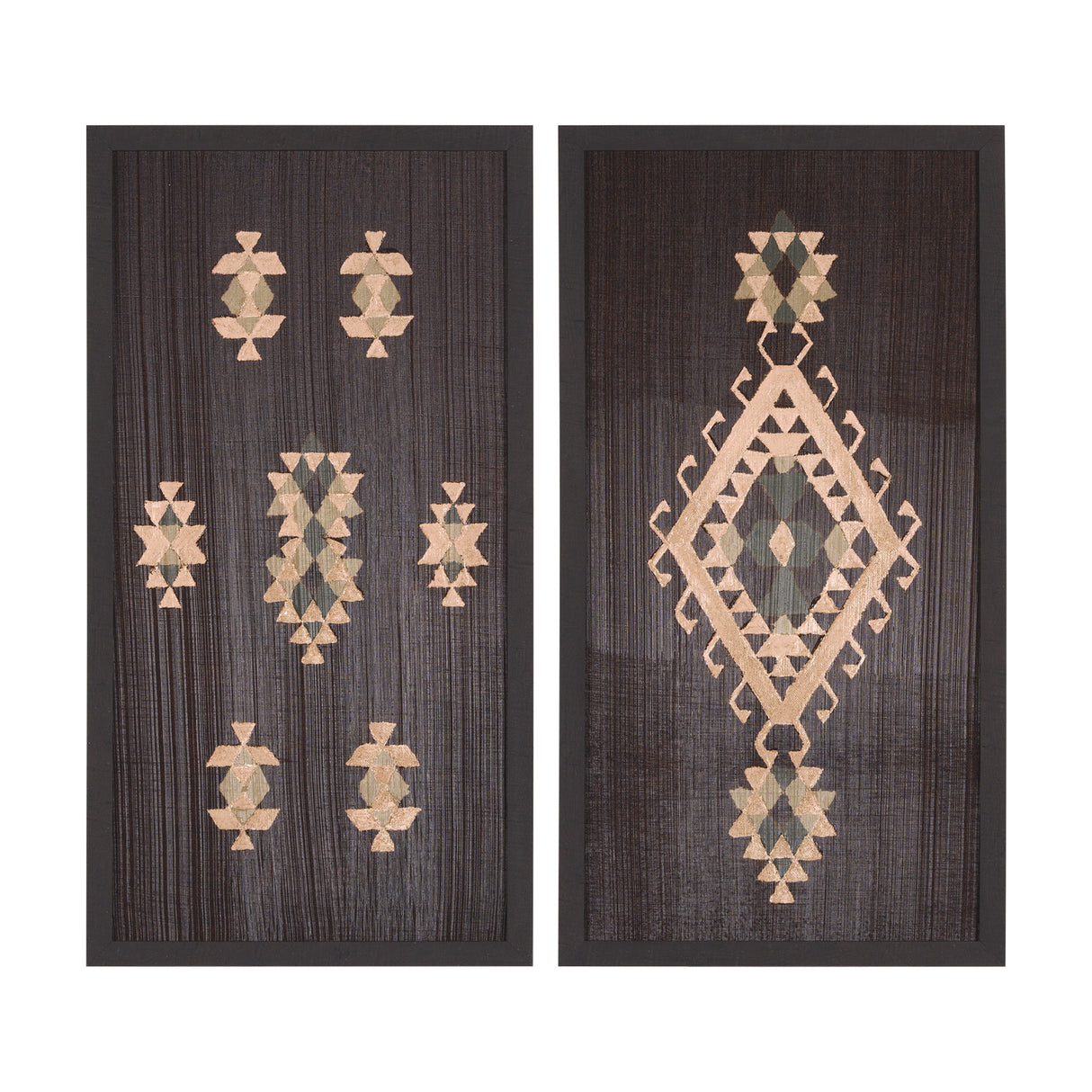 Brown Tapestry III by Mercana Studio a Hand Embellished Textured Framed Art Print from Mercana - Luna Furniture