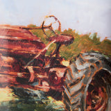 Rustic Tractors II by Mercana Studio a Hand Embellished Textured Framed Art Print Matted under Glass from Mercana - Luna Furniture