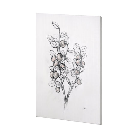 Wildberry Collection Hucklberry by Ariana a Hand Embellished Textured Canvas from Mercana - Luna Furniture