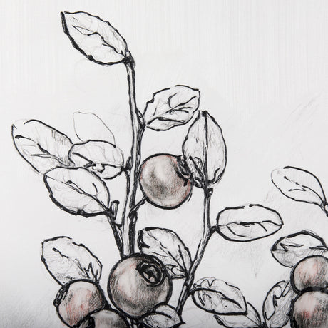 Wildberry Collection Hucklberry by Ariana a Hand Embellished Textured Canvas from Mercana - Luna Furniture