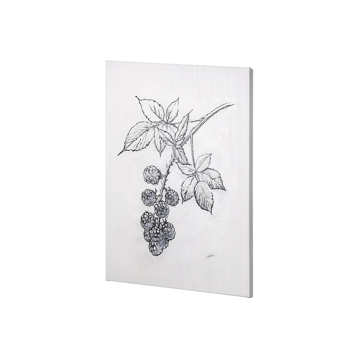 Wildberry Collection Blackberry by Ariana a Hand Embellished Textured Canvas from Mercana - Luna Furniture