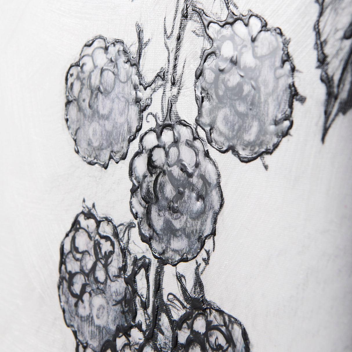 Wildberry Collection Blackberry by Ariana a Hand Embellished Textured Canvas from Mercana - Luna Furniture