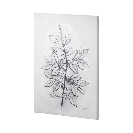 Wildberry Collection Blueberry by Ariana a Hand Embellished Textured Canvas from Mercana - Luna Furniture